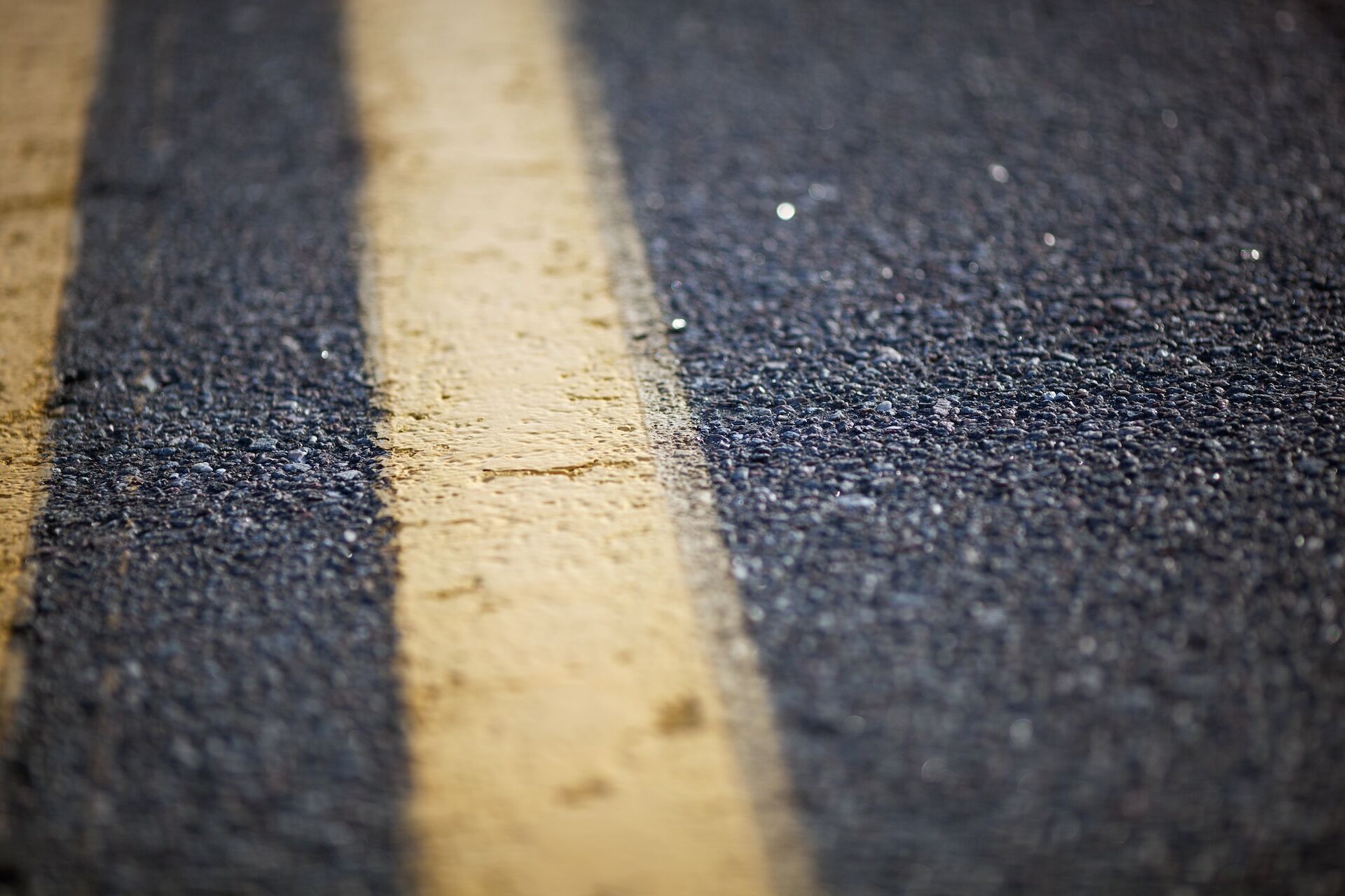 Freshly marked pavement lines in Dallas–Fort Worth, TX — Blackland Asphalt